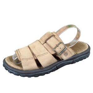 Teva Electra Women Sandal Size 5.5 Outdoor Hiking Slide Tan Leather Buckle